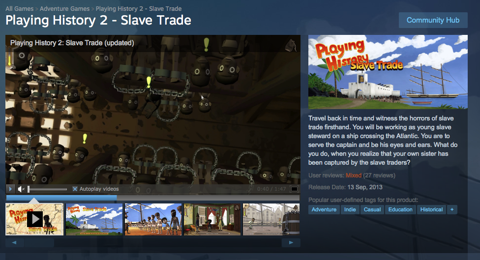 Playing History 2 - Slave Trade on Steam