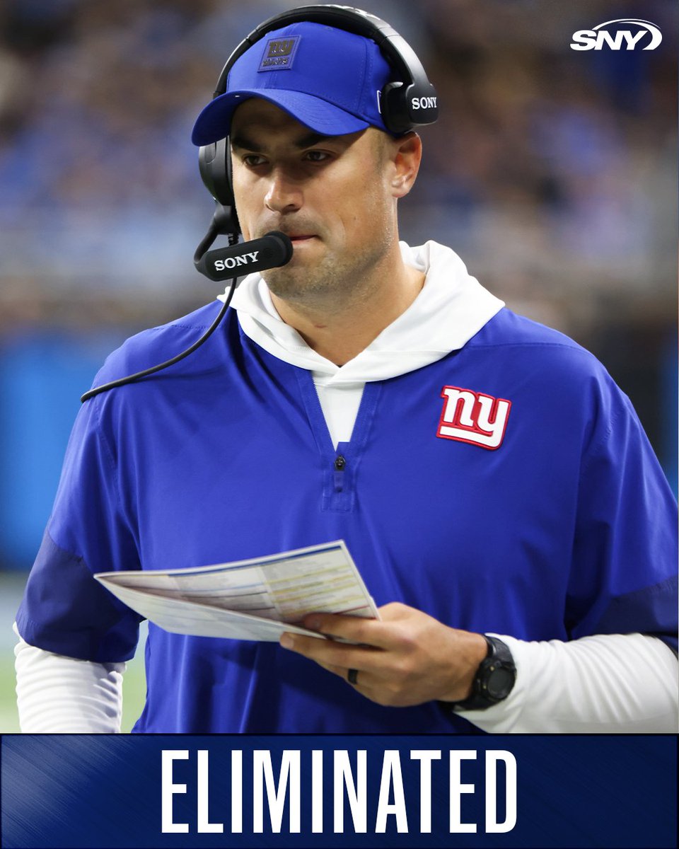Giants First NFL Team Eliminated From Playoff Race